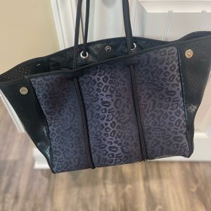 Black Leopard Neoprene bag